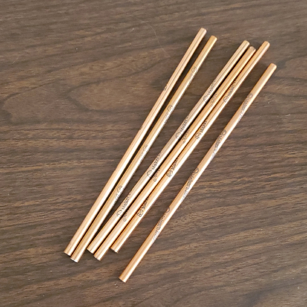Makers Mark Copper Metal Straws